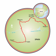Extremadura: Spanish Land of Conquistadors Map