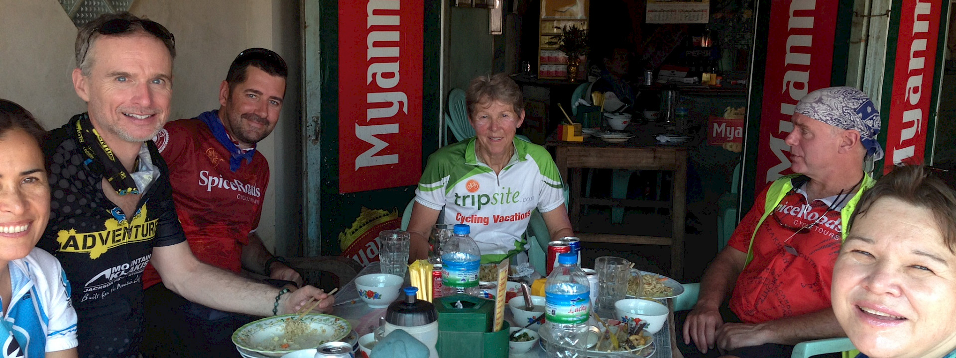 Our group on the Burma Bike Tour