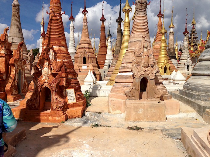 One of many pagodas along the way.