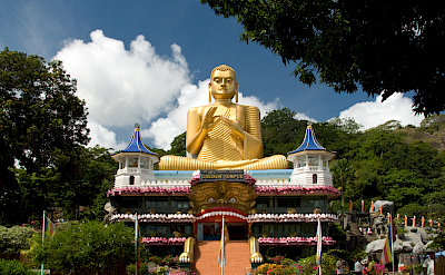 Golden Temple, the 2nd century Buddhist cave temple in Dambulla, Sri Lanka. Flickr:Malcolm Browne