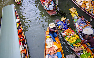 Boats are the favorite mode of transportation in Thailand. Flickr:travellers travel photobook