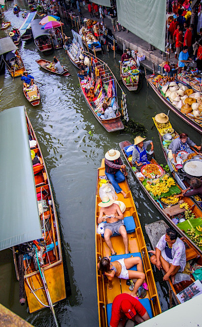 Boats are the favorite mode of transportation in Thailand. Flickr:travellers travel photobook