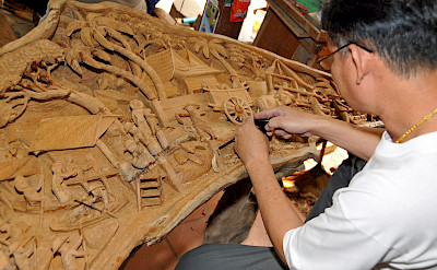 Intricate woodworker in Thailand. Flickr:Dennis Jarvis