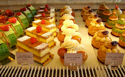 French pastries in Paris, oh la la.... Flickr:Bob Hall