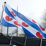 Flag of Friesland Province on board Magnifique II | Bike & Boat Tours