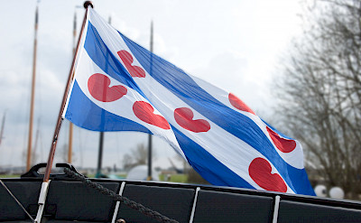 Flag of Friesland Province on board Magnifique II | Bike & Boat Tours