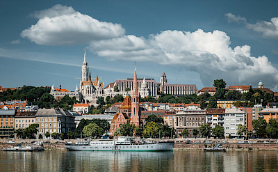 Biking along the Danube River in Budapest, Hungary. Flickr:zczillinger
