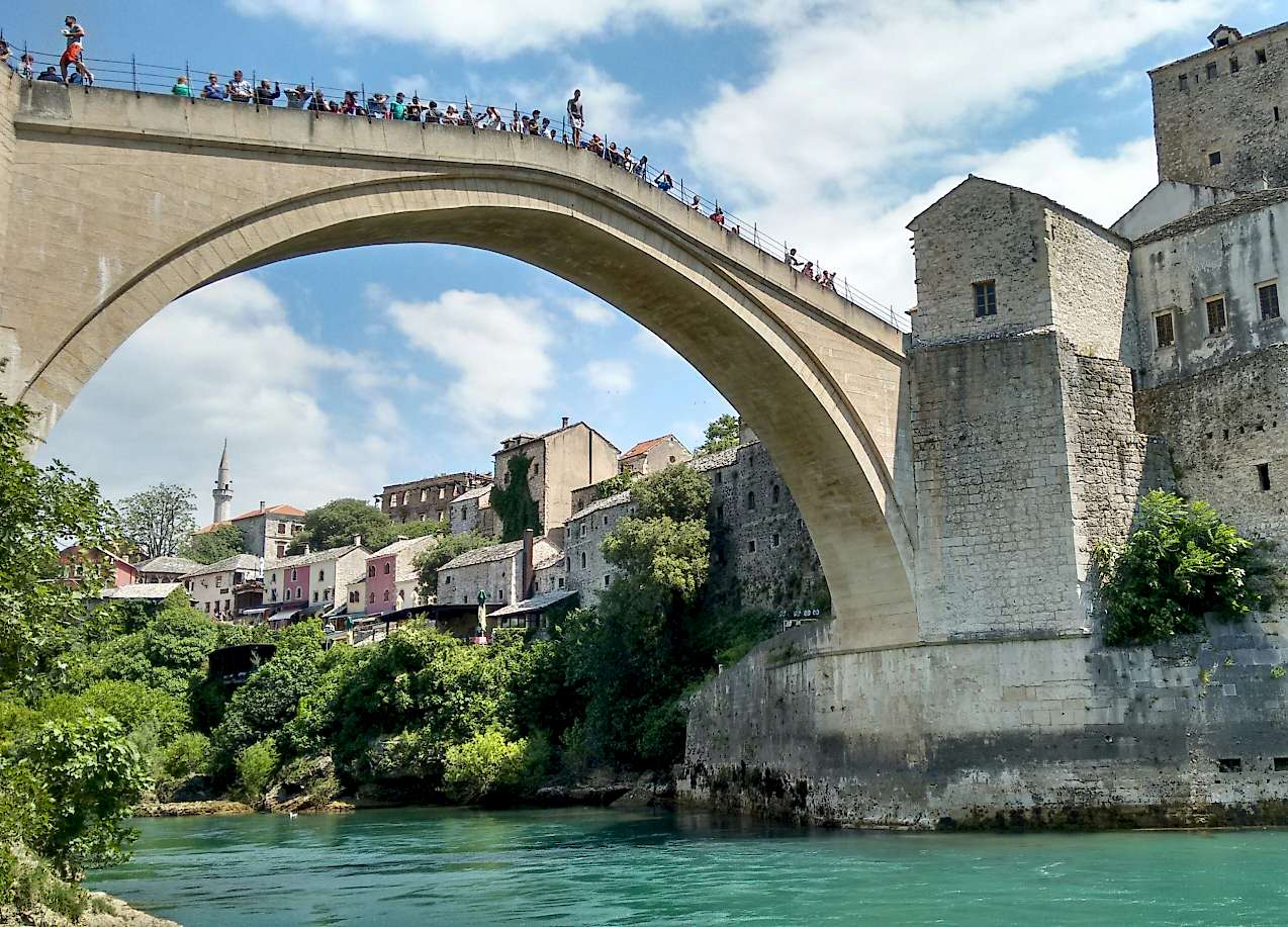 The great arch of Mostar, Bosnia