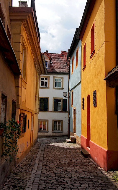 Cobblestone streets in Bamberg, Germany. Flickr:Mos
