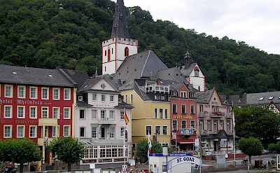 Sankt Goar, centrally located within the Rhine Gorge, a UNESCO World Heritage Site. Flickr:Nigelswales