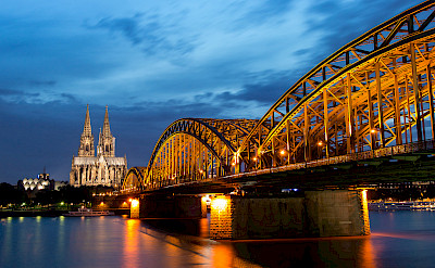 Cologne's landmark Cathedral and Bridge. Flickr:Anja Pietsch