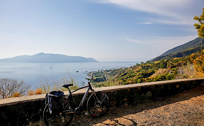 Bike rest on the Sicily & the Aeolian Archipelago Bike Tour.