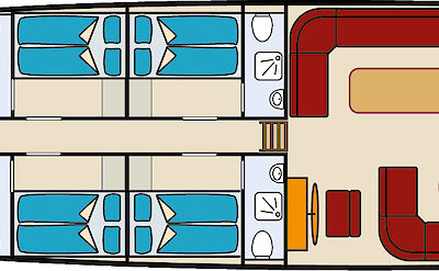 Deck Plan | Sundial | Bike & Boat Tour