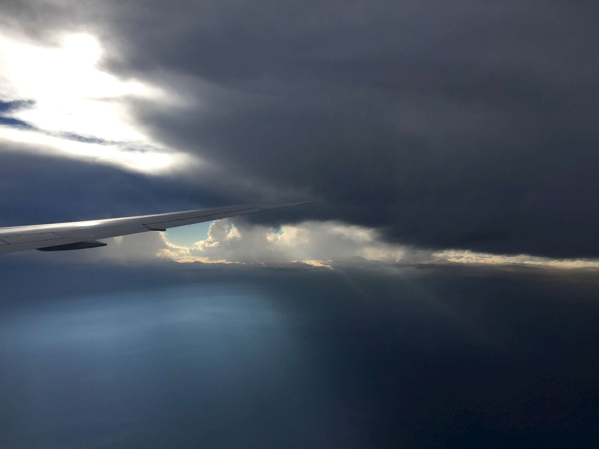 View out the airplane window