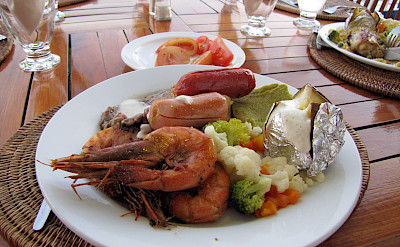Seafood lunch on the Galapagos Islands, Ecuador. Flickr:David Berkowitz