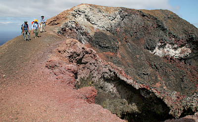 Hiking to the crater of Sierra Negra Volcano, Galapagos Islands, Ecuador. Flickr:Michael R Perry