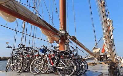 Bikes on deck | Elizabeth | Bike & Boat Tour