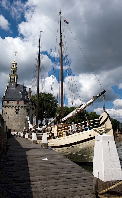 Docked in Hoorn - Elizabeth | Bike & Boat Tours