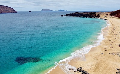 Golden beach on Lanzarote, Spain. Unsplash@Jorge Fernandez Salas