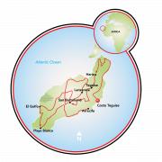Lanzarote, a Canary Island Bike Tour Map