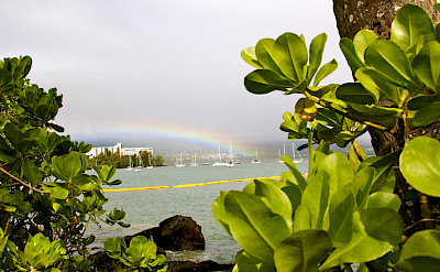 Rainbow over Hilo Bay, Hawaii. Photo via Flickr:David Fulmer