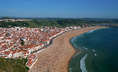 Beautiful beach in Nazaré, Portugal. Flickr:Roberto Ferrari