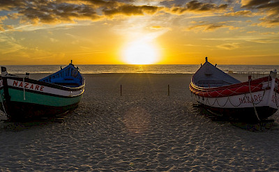 Sunset in Nazare, Portugal. Flickr:Guillen Perez