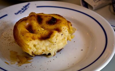 Pastel de nata, a traditional Portuguese tart pastry. Flickr:Jennifer Wu