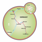 Mainz to Ludwigsburg Map