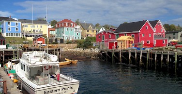 Lunenburg in Mahone Bay, Nova Scotia, Canada. Photo via Flickr:Andrea Vail