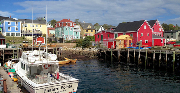 Lunenburg in Mahone Bay, Nova Scotia, Canada. Flickr:Andrea Vail 44.390327, -64.27411