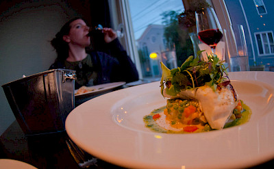Seafood dinner in Wolfville, Nova Scotia, Canada. Flickr:Brian Uhreen