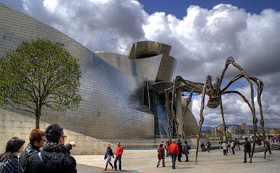 Guggenheim in Bilbao, Spain. Photo via Flickr:Vicente Villamon