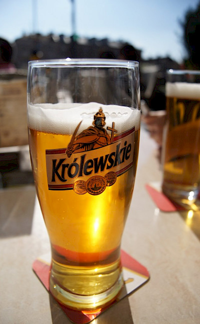 Królewskie, a popular Polish beer in Warsaw, Poland. Flickr:BOM HEE LEE