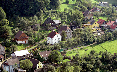 Hillside homes in Stramberk, Moravian-Silesian Region, Czech Republic. Flickr:Jan Kalab