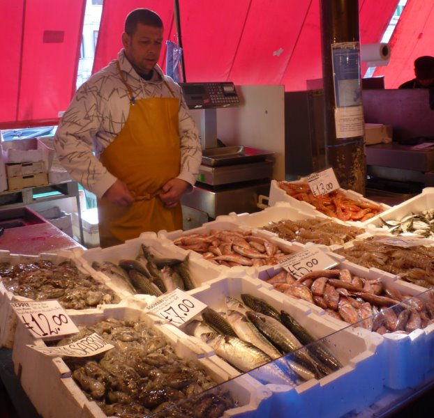 The Choggia fish market