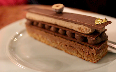 So many famous chocolate tortes in Vienna, Austria. Photo via Flickr:Danny Huizinga
