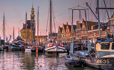 Harbor in Hoorn in North Holland, the Netherlands. Flickr:b k