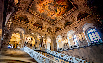 Vienna is knows for its lavish interiors. Here in the Natural History Musem. Flickr:mendhak