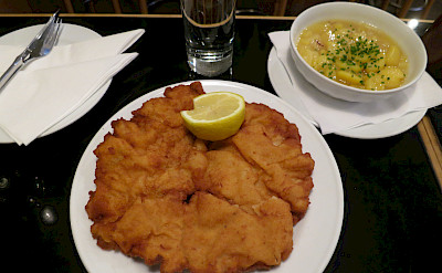 Schnitzel in Vienna, Austria! Flickr:Alper Cugun