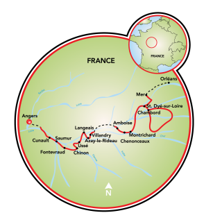 Guided Castles of the Loire Map