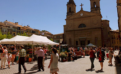 Shopping in Estella along the Camino de Santiago, Spain. Photo via Flickr:Instant2010