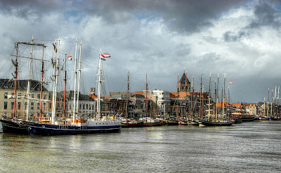 Harbor in Kampen, Overijssel, the Netherlands. Flickr:Joop van Dijk