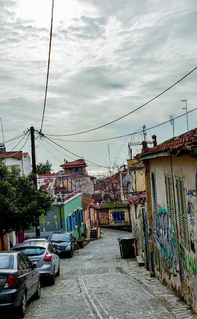 Street in Struga on Lake Ohrid, Macedonia. Flickr:lasserbua 41.180951, 20.675070