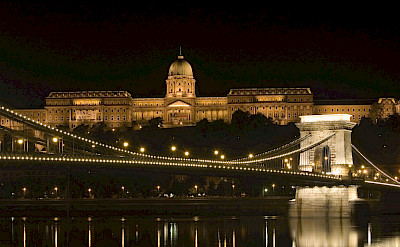 Kettenbreuke in Budapest, Hungary along the Danube River bike tour. ©TO
