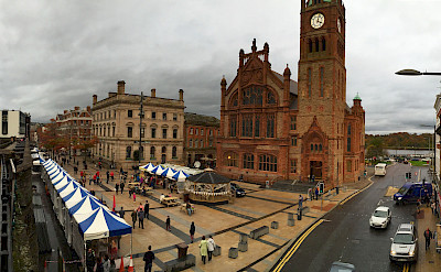 Guildhall in Derry, aka Londonderry, Northern Ireland. Photo via Flickr:Greg Clarke