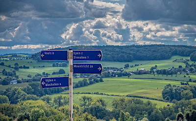 Signs for Epen, Slenaken and Maastricht in Limburg, the Netherlands. Flickr:Frans Berkelaar