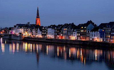Maastricht along the Maas River, Limburg, the Netherlands. Flickr:Jorge Franganillo 