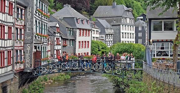 Monschau, Germany on the Four Countries Bike Tour. Flickr:Gunter Hentschel 50.553493, 6.243153