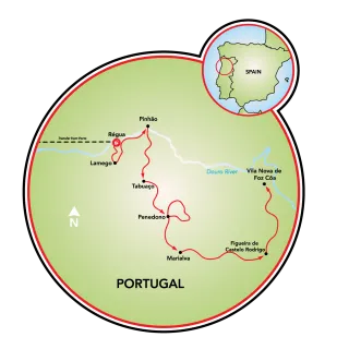 Douro Valley Wine Tour Map